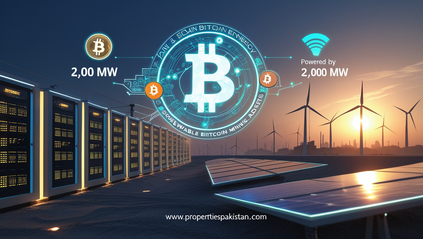 You are currently viewing Pakistan Allocates 2,000 MW for Bitcoin Mining & AI Data Centers to Boost Digital Economy